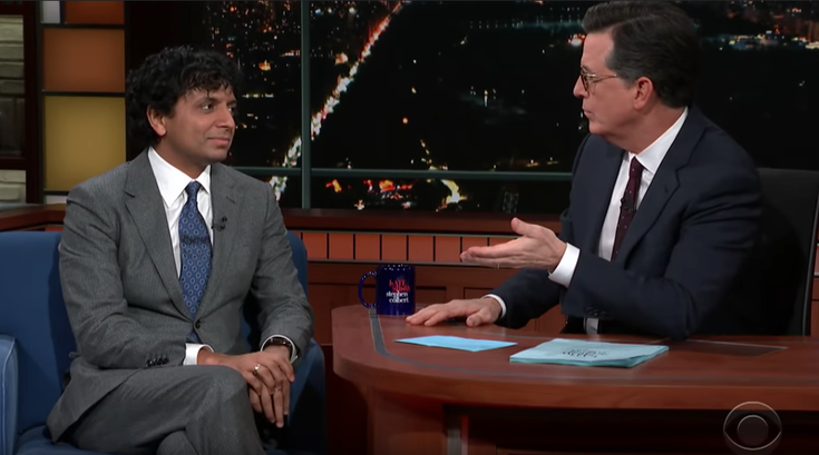 M. Night Shyamalan appears on 'Late Show with Stephen Colbert'