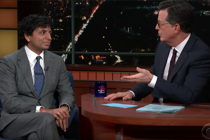 M. Night Shyamalan appears on 'Late Show with Stephen Colbert'