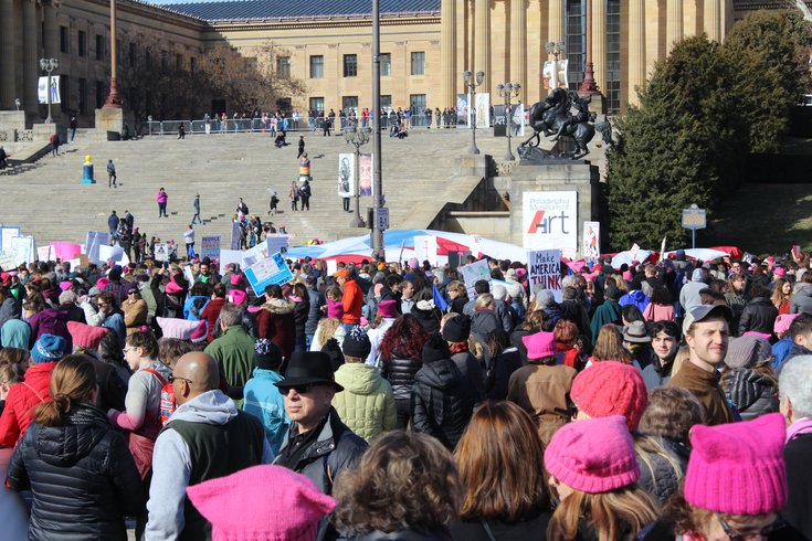 Philly women's march crowd 2