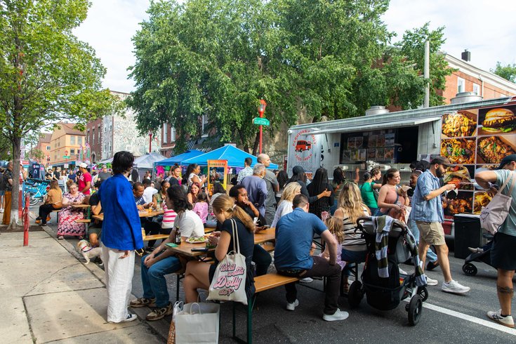 People enjoy Night Out on 9th: Night Market on South Street