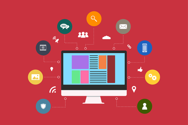 Online internet illustration