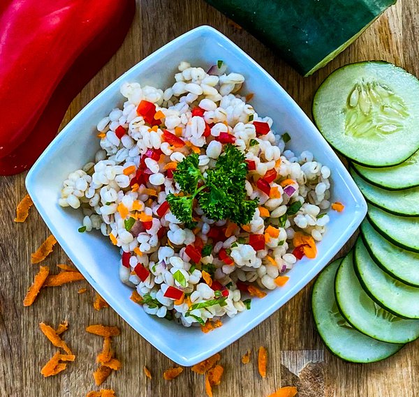 Limited - Healthy Recipe - Peach Cucumber Barley Bowl