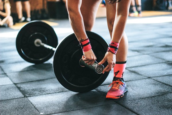 Adjusting weights at the gym