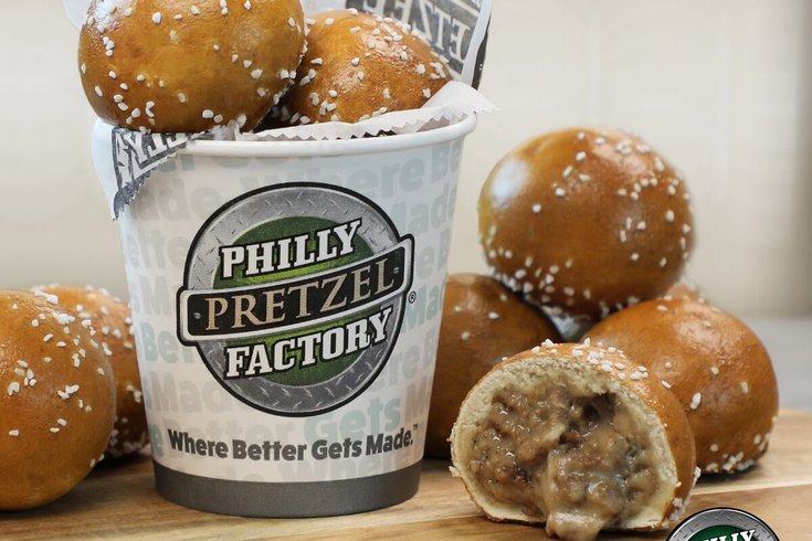 Philly pretzel factory cheesesteak