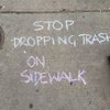 South Philly Litter Sidewalk Chalk