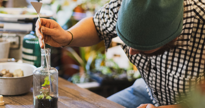 Build your own terrarium at PHS Pop Up Garden in Manayunk Build your own terrarium at PHS Pop Up Garden in Manayunk