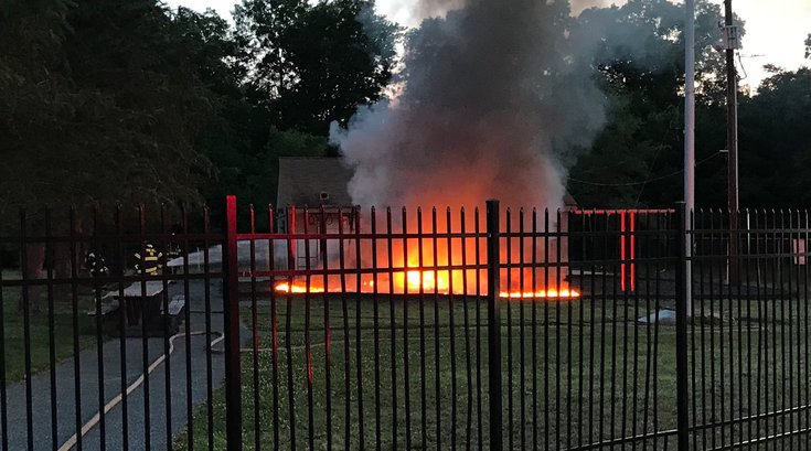Camden County playground fire