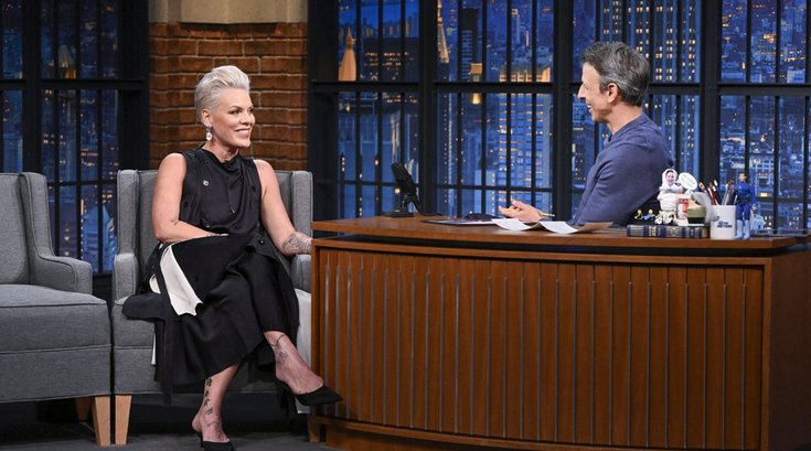 Pink Seth Meyers