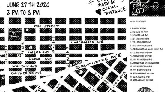 porch art show flyer