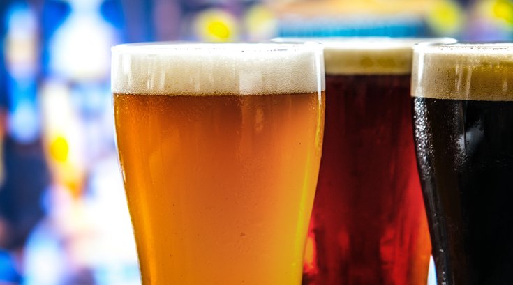 stock image of beers