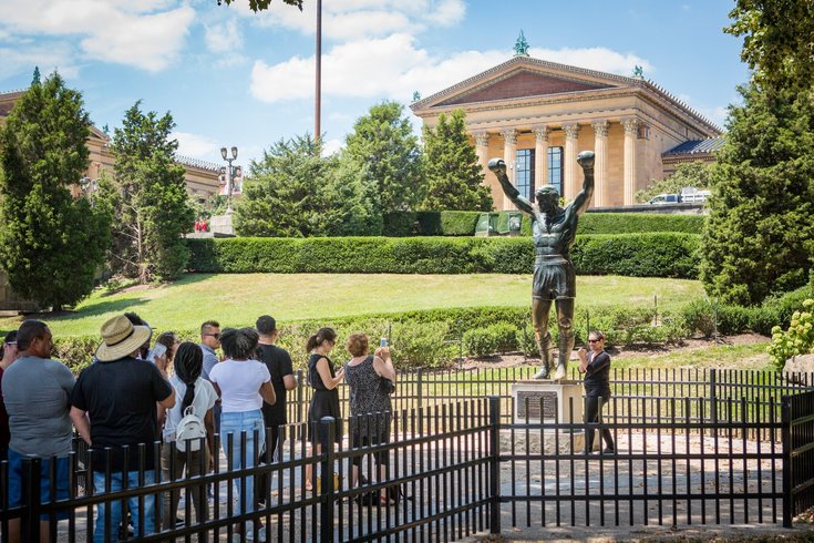 Rocky statue exhibit