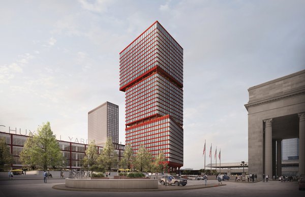 Schuylkill Yards East West Towers rendering 1