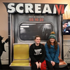 A “Scream”-themed photo setup at a past Monster-Mania Con