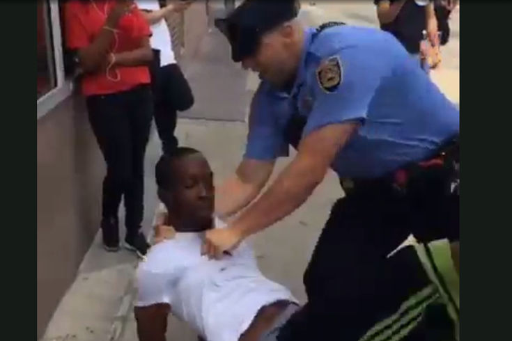 SEPTA cop throws man to ground