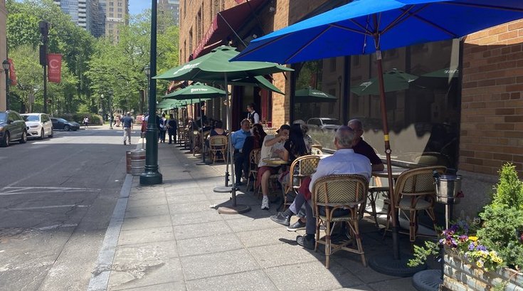 sidewalk cafes city council