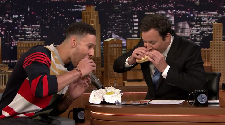 Ben Simmons cheesesteak