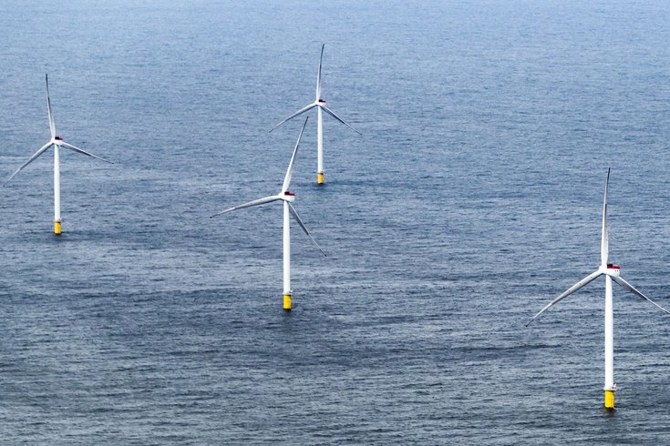 Wind turbines ocean