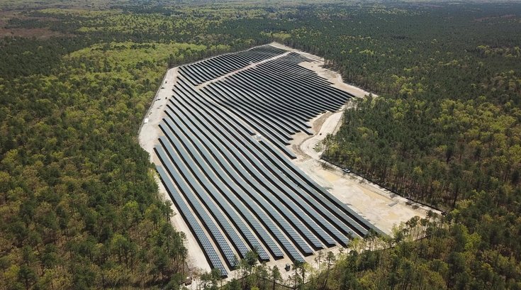 Six Flags Great Adventure Solar Panels