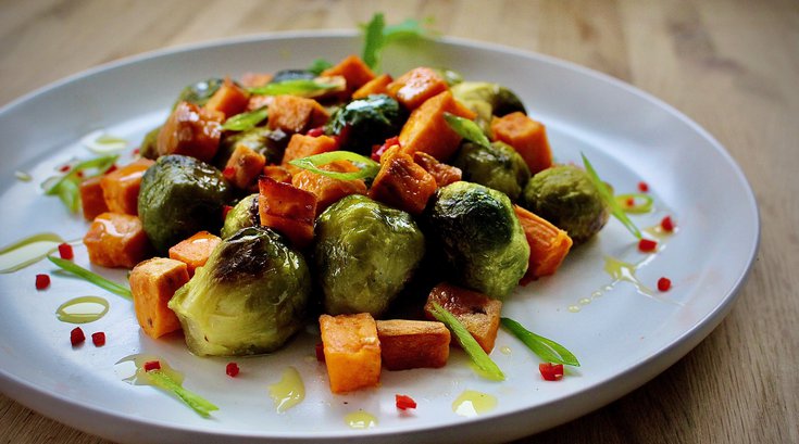 Limited - IBX recipe - Sweet potato and brussel sprout salad