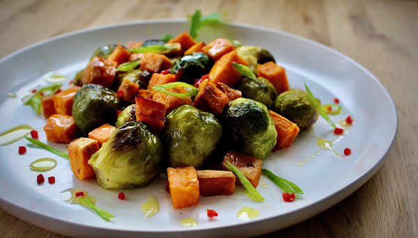 Limited - IBX recipe - Sweet potato and brussel sprout salad