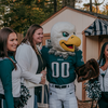 Swoop and Eagles Cheerleaders at Elmwood Park Zoo