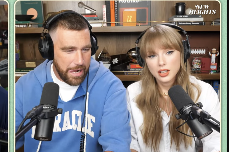 Taylor Swift on 'New Heights' talks new album, dating Travis Kelce and  becoming a football fan | PhillyVoice