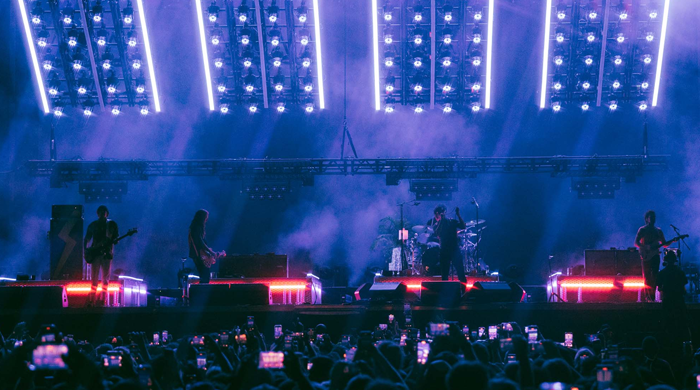 The Stroke playing live