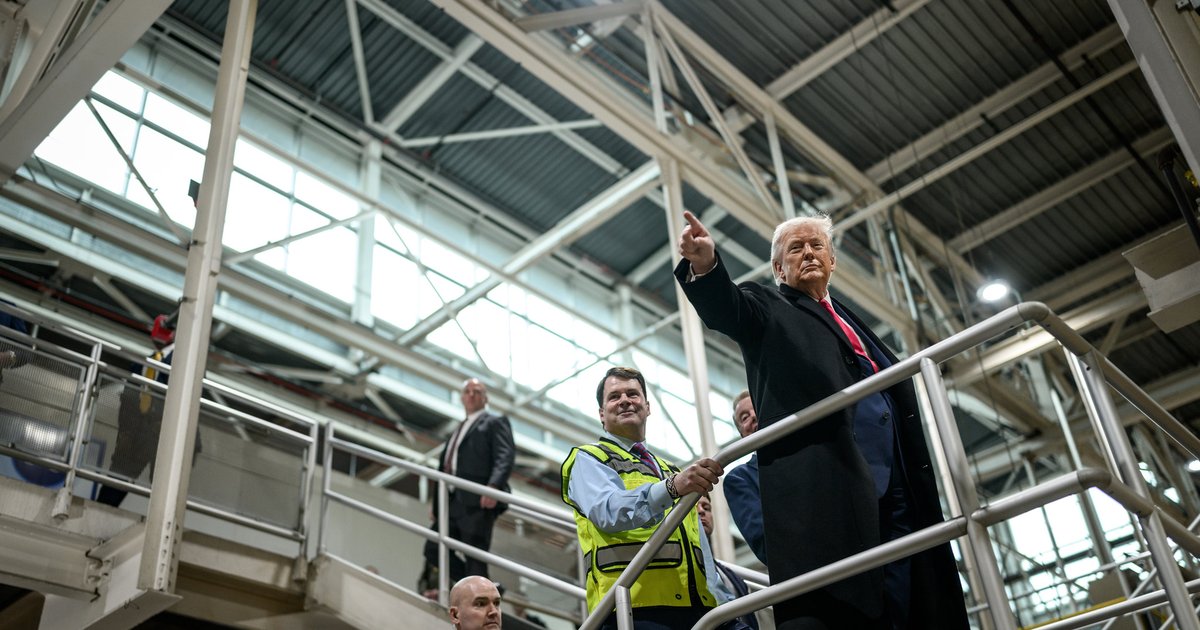 Ford employee who heckled Trump got suspended from his job