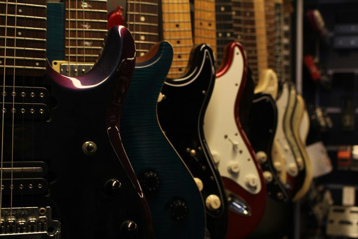 Guitar Show Stock Image