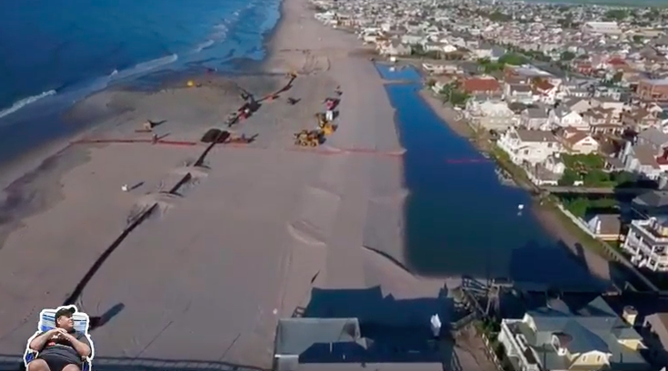 WATCH: Drone flies over 'Lake Christie' in Margate