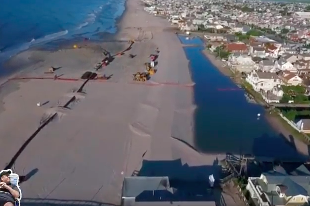 WATCH: Drone flies over 'Lake Christie' in Margate
