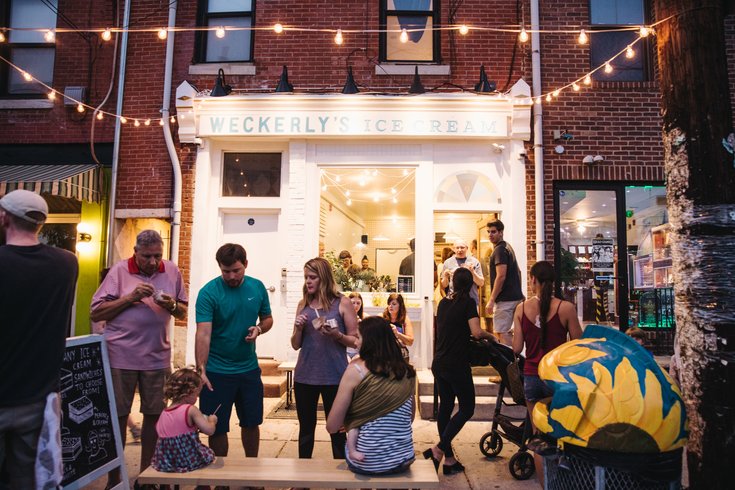 weckerly's ice cream storefront