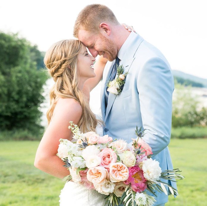 Philadelphia Eagles QB Carson Wentz married over the weekend