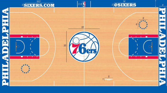 Philadelphia 76ers' Wells Fargo dispute on court logo (photo) - Sports  Illustrated