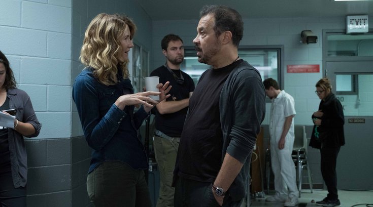 Edward Zwick on set