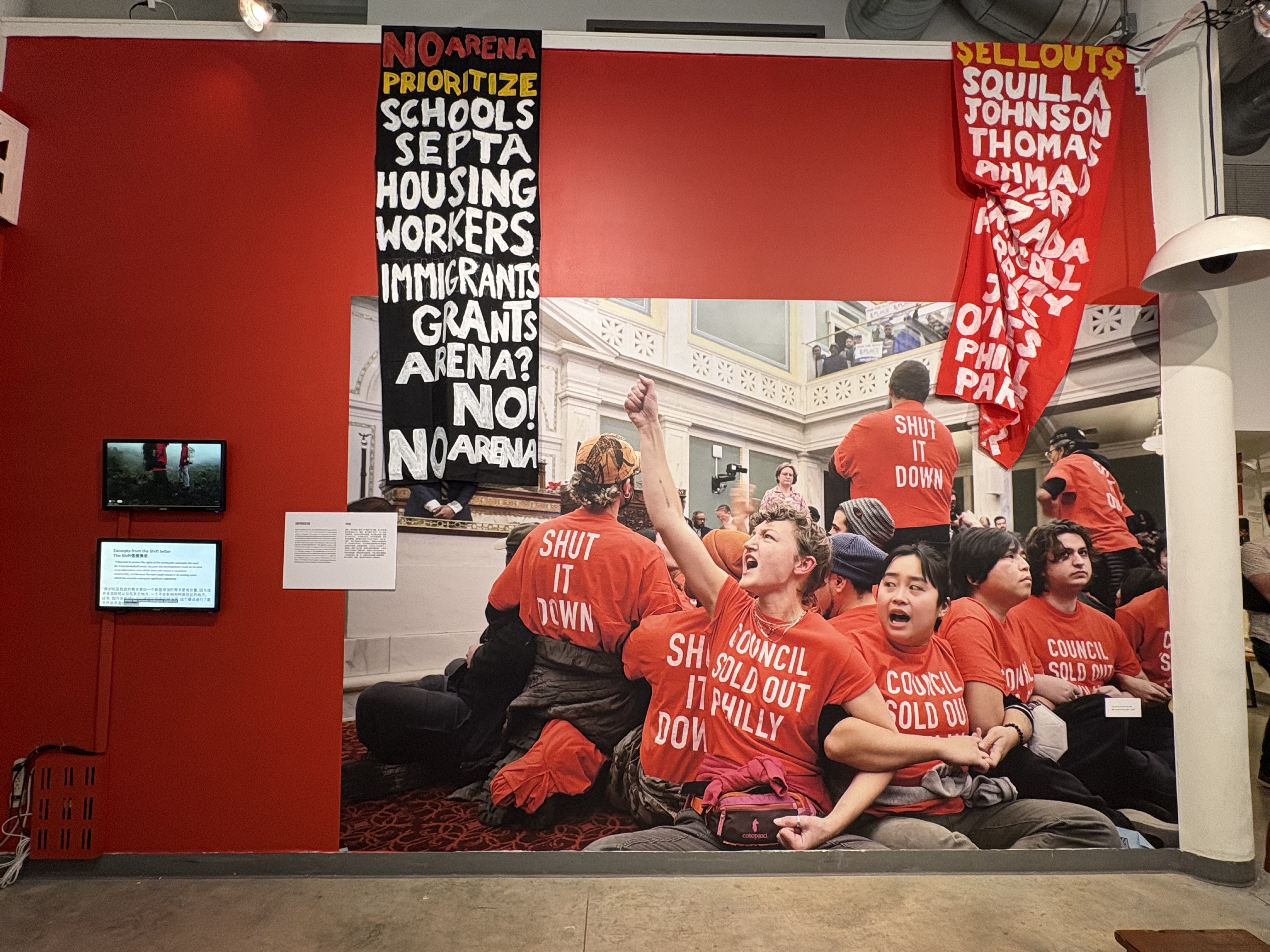 'No Arena' exhibit links Chinatown's fight against 76 Place to America's founding