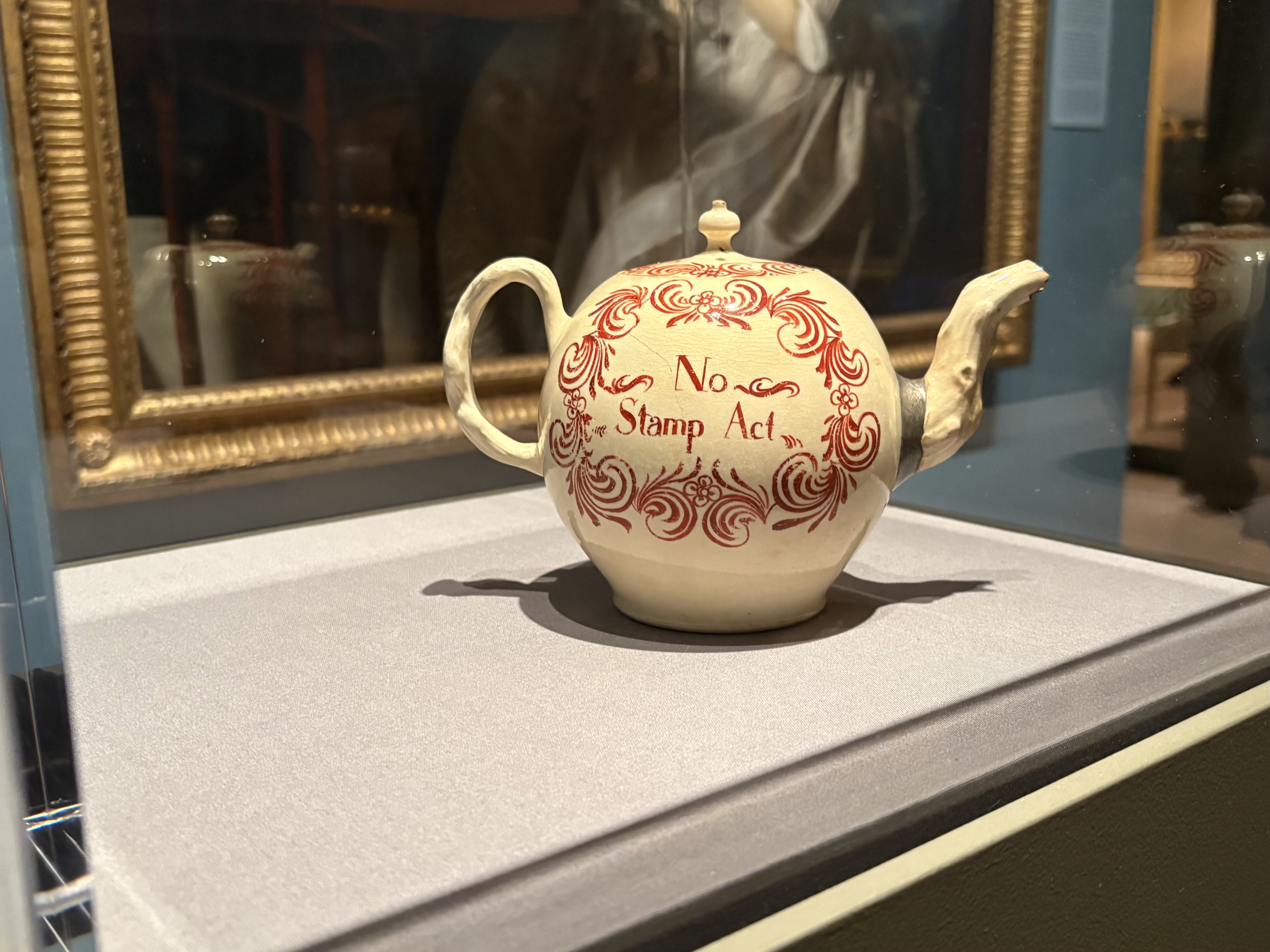 Two museums are looking back on the entire history of American art through political teapots and a 'death cart'