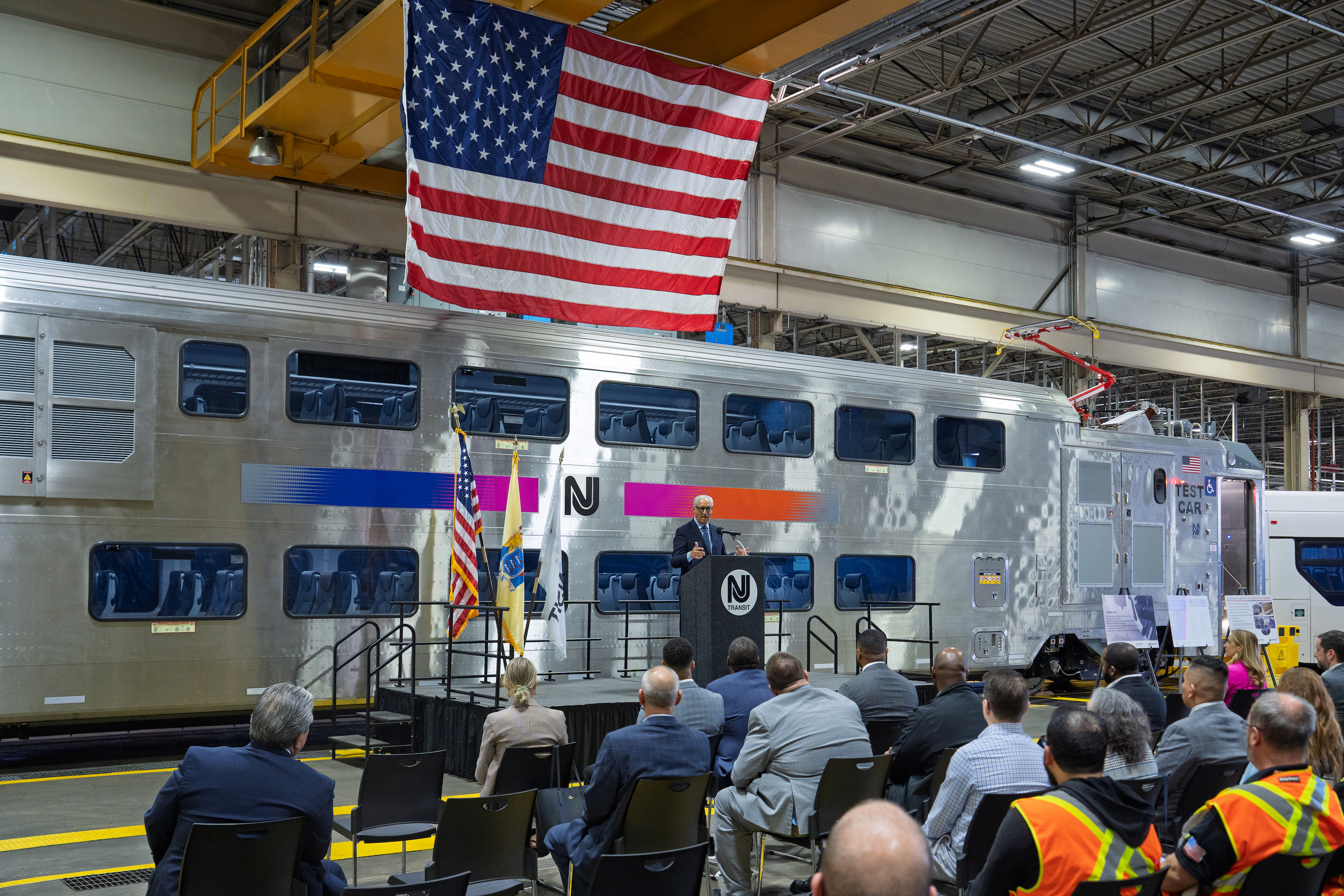 NJ Transit unveils first of 40 new train cars expected to enter service this year