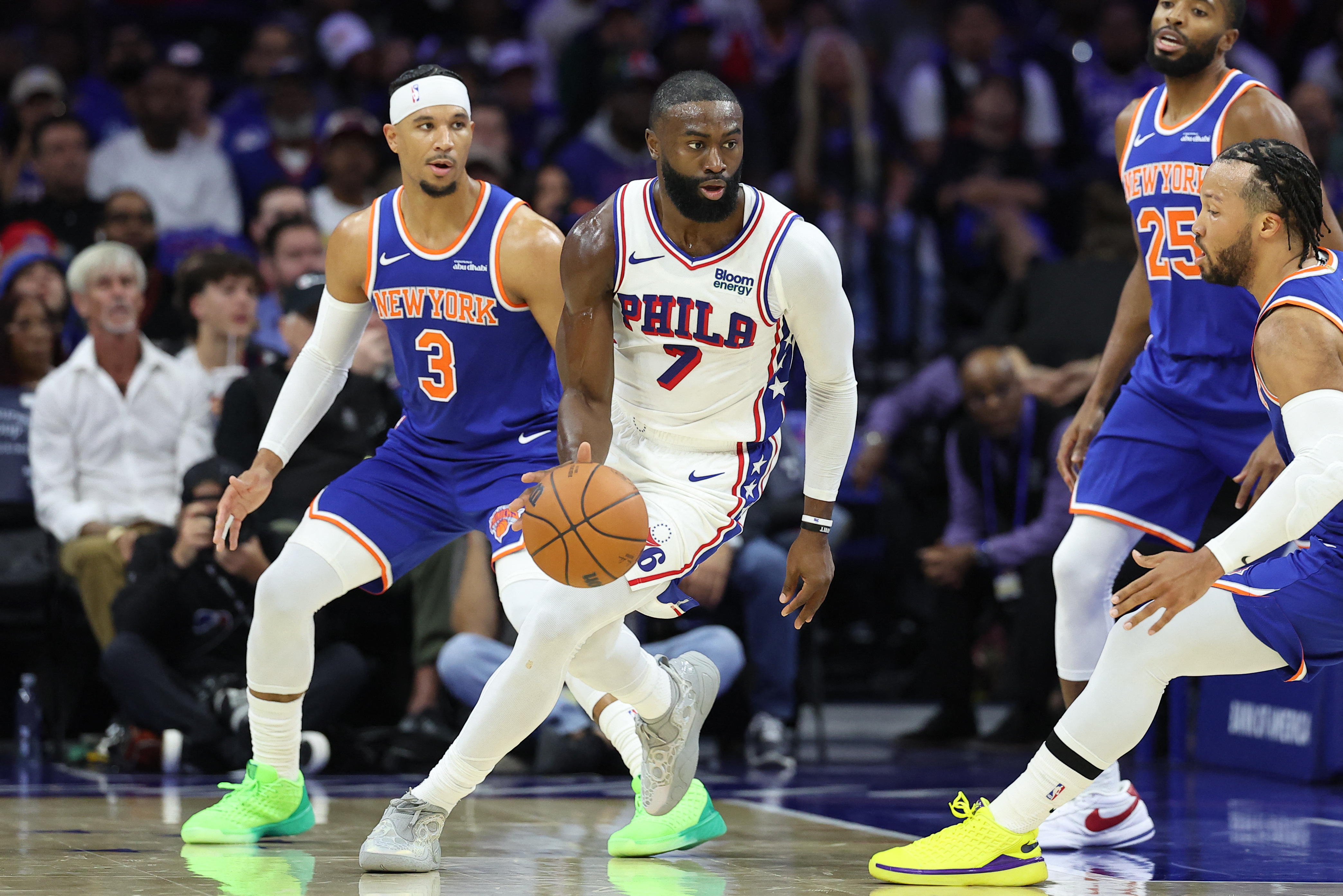 Instant observations: Jaylen Brown stars, Ariel Hukporti suffers ominous injury in Sixers' preseason opener