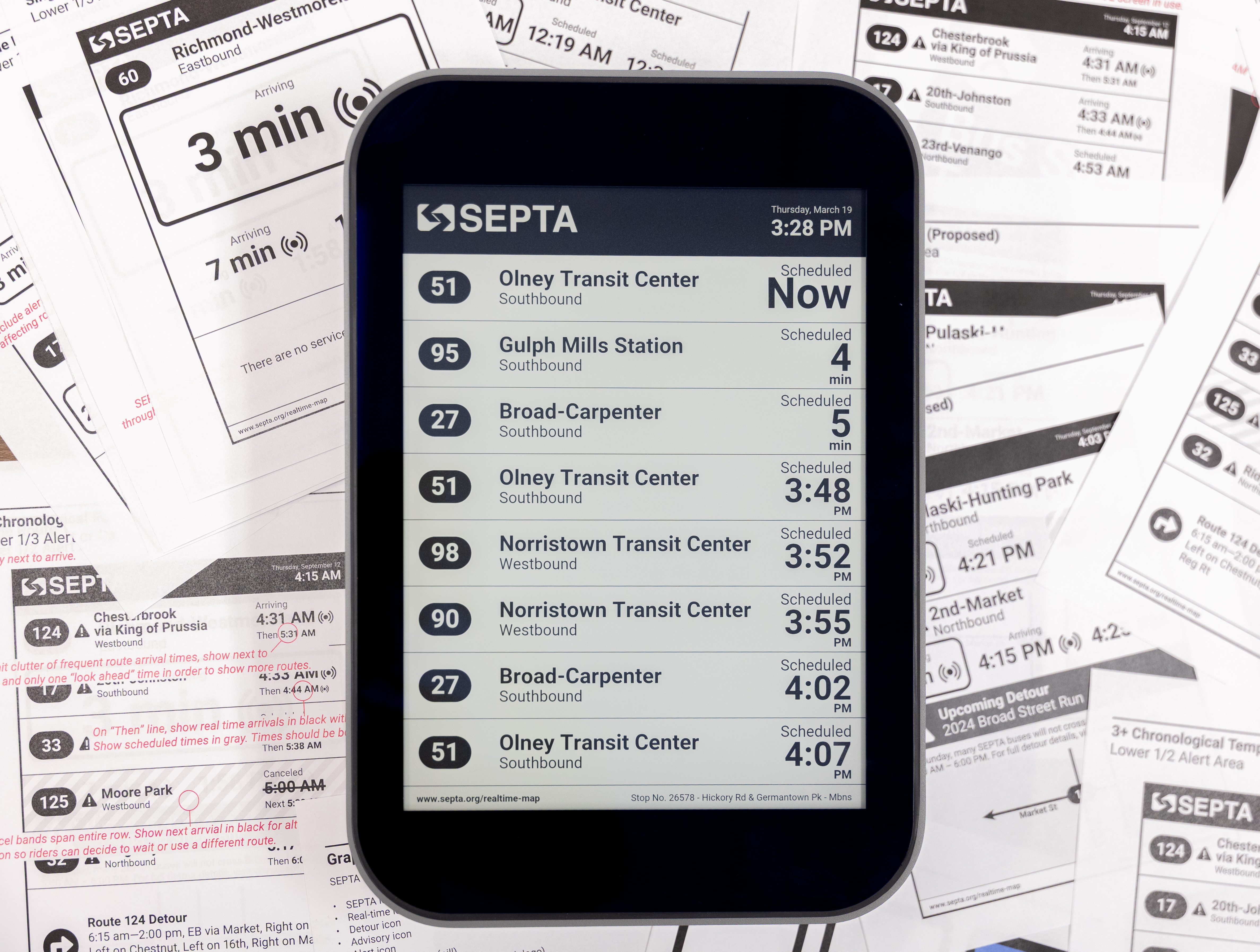 SEPTA to test real-time arrival displays at 10 bus stops and trolley stations