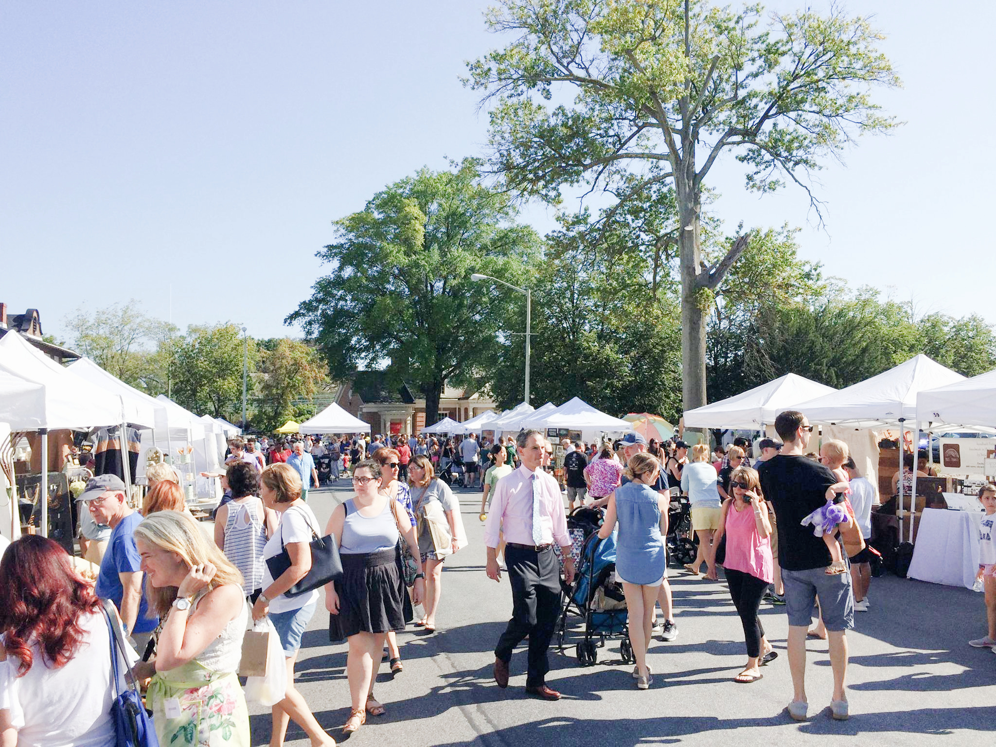 Downtown Bryn Mawr will be filled with 90+ vintage and handmade vendors at October's Clover Market