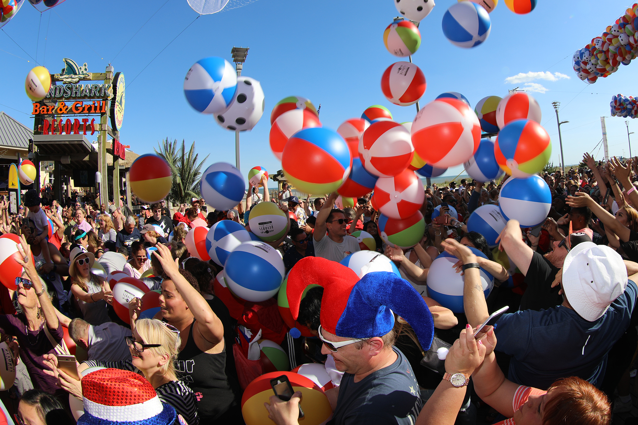 Resorts will drop 5,000 beach balls on the Atlantic City Boardwalk to kick off Memorial Day weekend