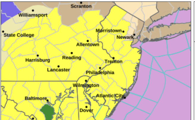 It's 'unusually early' for a tornado watch in the Philly area, but the National Weather Service just issued one