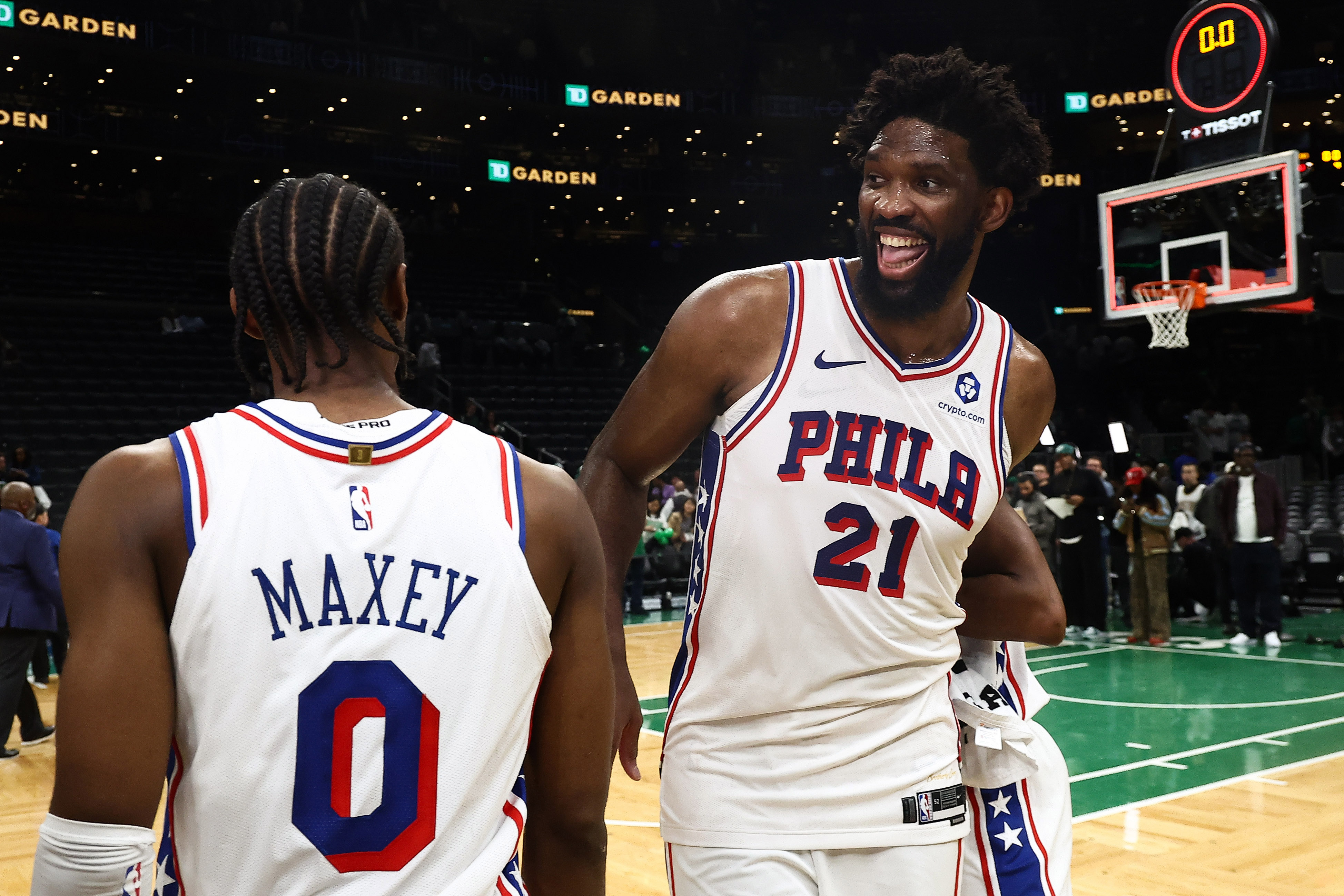 Behind Joel Embiid and Tyrese Maxey, a Sixers team with a bond that 'feels pretty different' wins a Game 7 in Boston