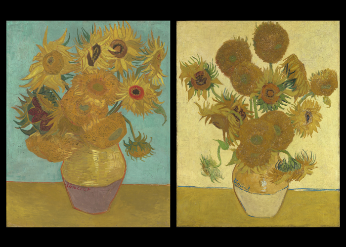 Two Van Gogh sunflower paintings will be displayed together at the Philadelphia Museum of Art this summer